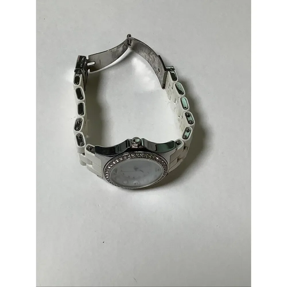 Marc by Marc Jacobs Stainless Steel Glitz Crystal Bezel Quartz Watch F16-30